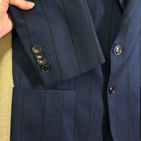 SCOTCH & SODA Blazer Medium Classic Structured Single Breasted Yarn Dyed Stretch - Picture 10 of 16